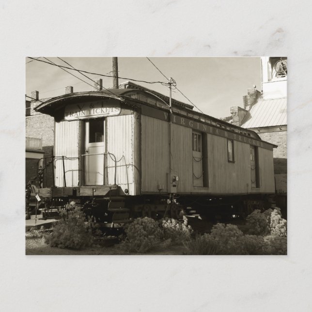 Cartão postal do comboio e do comboio (Frente)