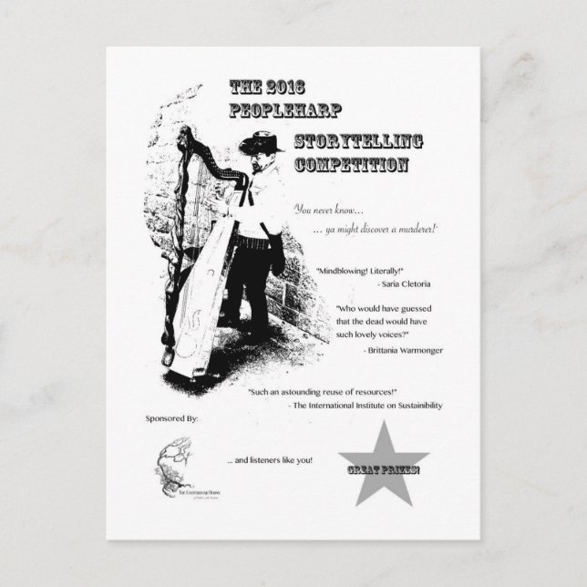 Cartão postal do concurso de contar histórias da P (Frente)