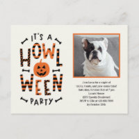 Cartão-postal do Convite para Festa de Halloween H
