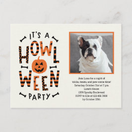 Cartão-postal do Convite para Festa de Halloween H