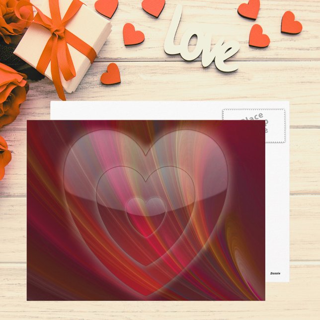 Cartão postal do coração multi-colorido (Multi-Colored Heart Postcard)