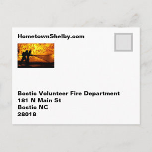 Cartão postal do Corpo de Bombeiros Voluntários Bó