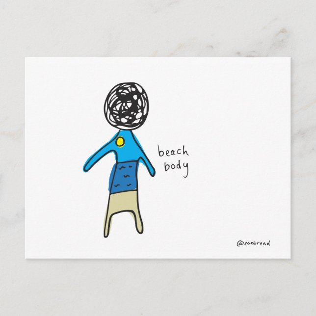 cartão postal do corpo de praia (Frente)