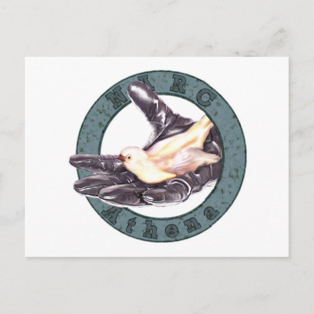 Cartão postal do crachá da unidade NARC-Athena (Frente)