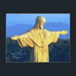 Cartão postal do Cristo Redentor<br><div class="desc">Uma bela poster da Estátua do Cristo cuidando da maravilhosa cidade</div>