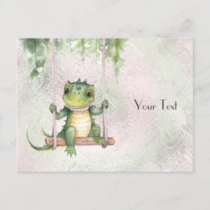Cartão postal do crocodilo bebê