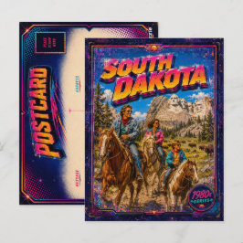 Cartão postal do Dakota do Sul dos anos 80 Retro