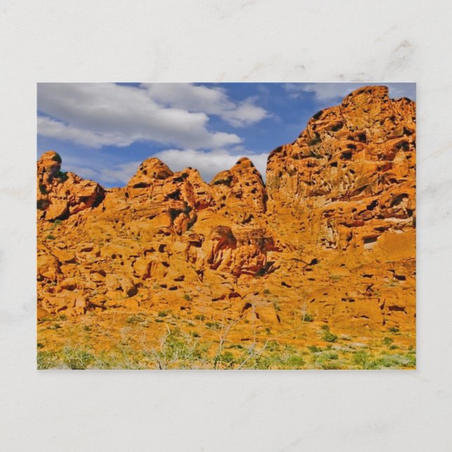 Cartão postal do Desert Red Rock (Frente)