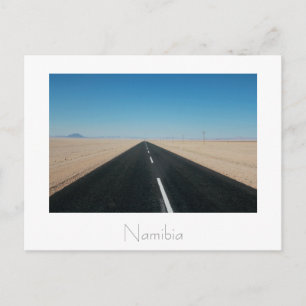 Cartão postal do deserto rodoviário da Namíbia Afr