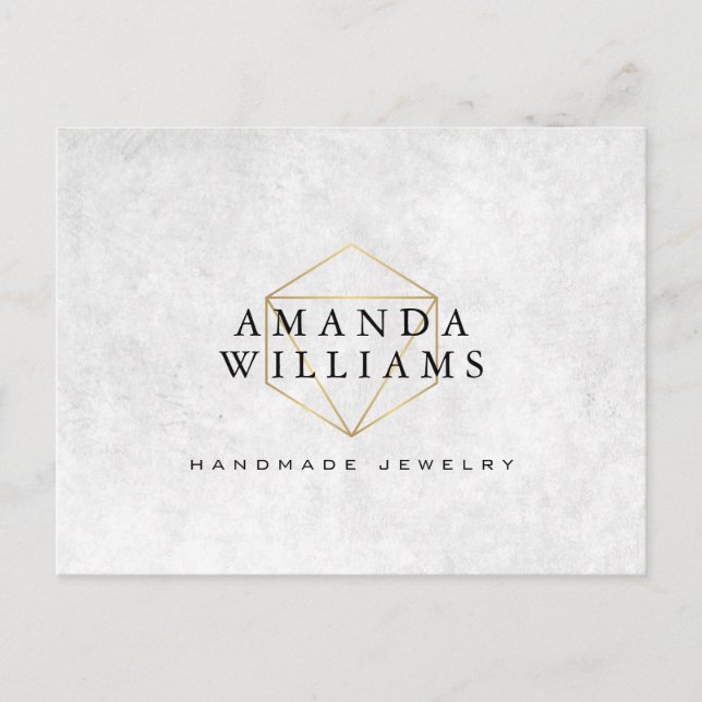 Cartão postal do Designer de Jewelry Gemstone Dour (Frente)