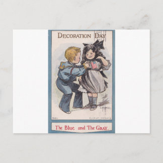 Cartão postal do Dia da Decoração de 1908, O Azul