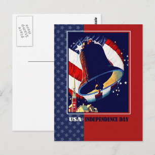 Cartão postal do Dia da Independência, 4 de julh