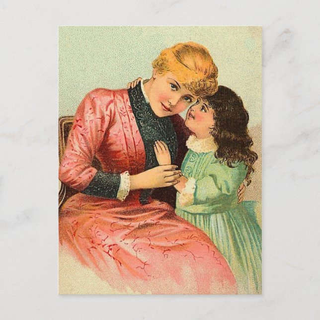 Cartão postal do Dia das Mães retrô (Frente)
