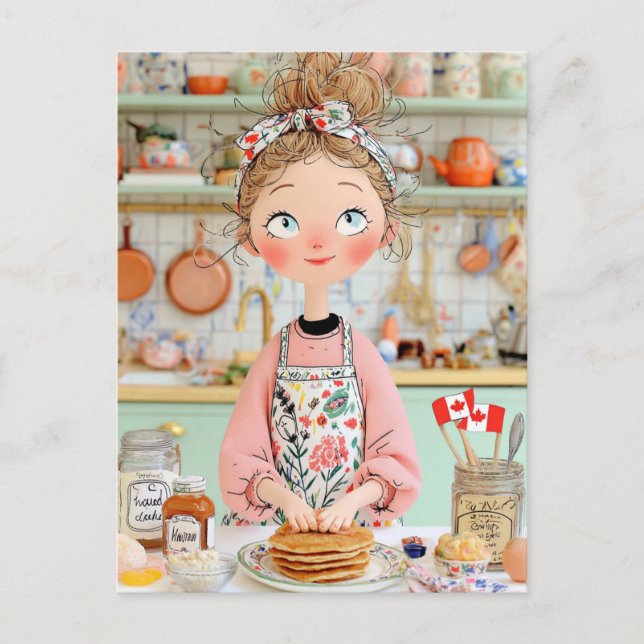 Cartão postal do Dia de Ação de Graças Canada Cozi (Frente)