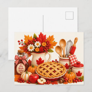 Cartão postal do Dia de Ação de Graças Canada Cozy
