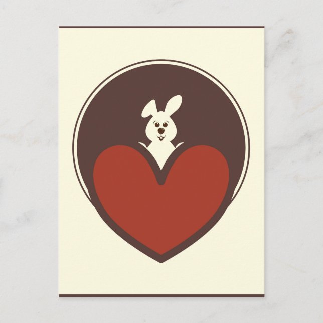 cartão postal do dia de os namorados (Frente)