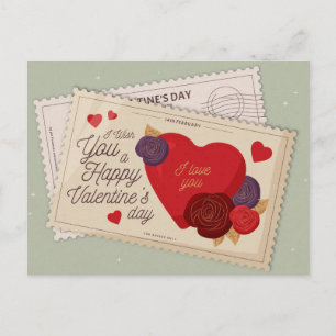 Cartão postal do dia de os namorados