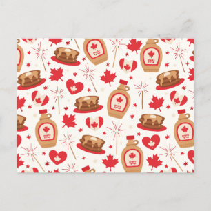 Cartão postal do Dia do Canadá