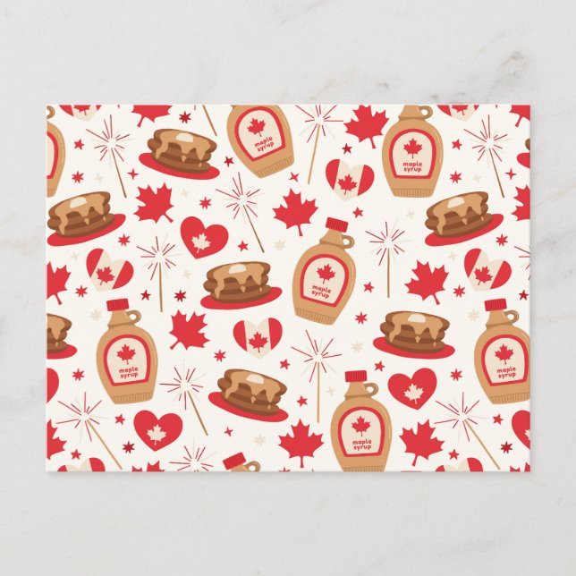 Cartão postal do Dia do Canadá (Frente)