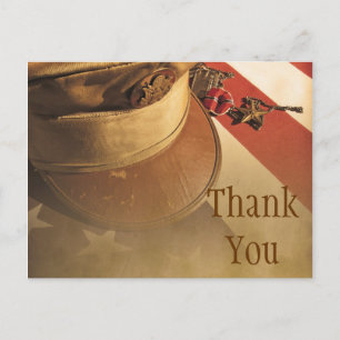 cartão postal do dia dos veteranos com chapéu anti