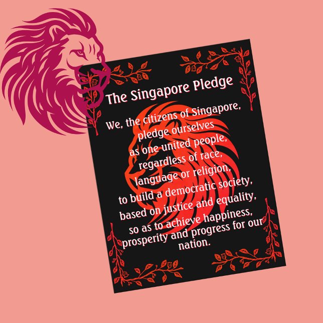 Cartão postal do Dia Nacional do Penhor de Singapu (Criador carregado)