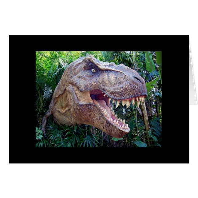 Cartão postal do dinossauro (Frente Horizontal)