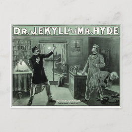 Cartão postal do Dr. Jekyll e do Sr. Hyde 1880