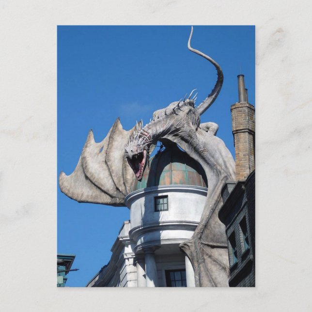 Cartão postal do dragão da fantasia (Frente)