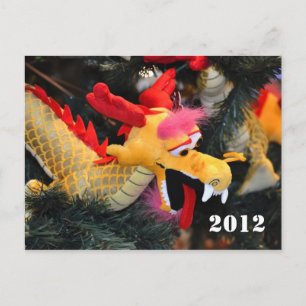 Cartão postal do dragão do calendário de 2012