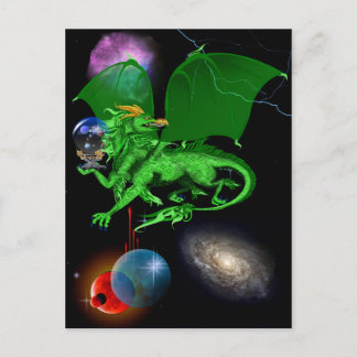 Cartão Postal do Dragão do Universo Verde