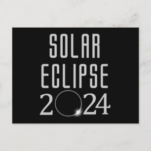 Cartão Postal do Eclipse Solar 2024 