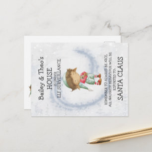 Cartão postal do Elf Papai noel