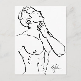 Cartão postal do esboço do torso