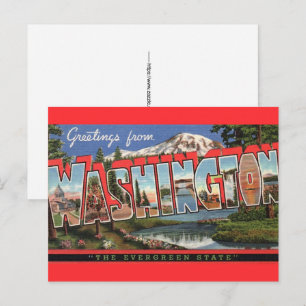 Cartão postal do estado de Washington