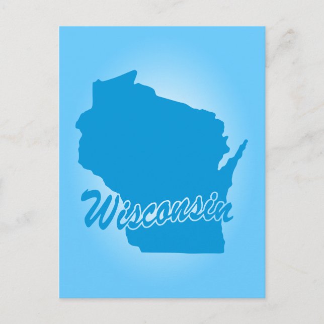 Cartão postal do estado de Wisconsin (Frente)