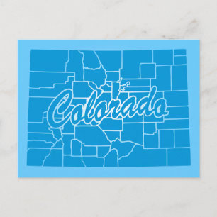 Cartão postal do Estado do Colorado