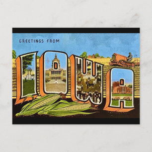 Cartão Postal do Estado do Milho de Iowa