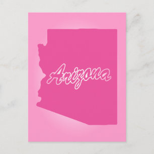 Cartão postal do estado rosa do Arizona