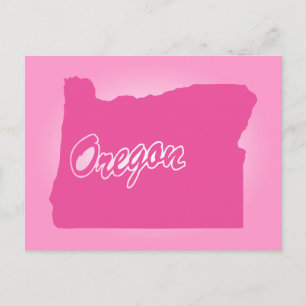 Cartão Postal do Estado Rosa Oregon