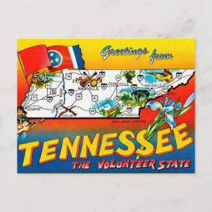 Cartão postal do Estado Voluntário do Tennessee