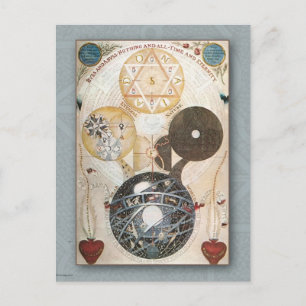 cartão postal do estilo vintage/steampunk