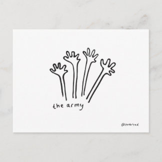 cartão postal do exército