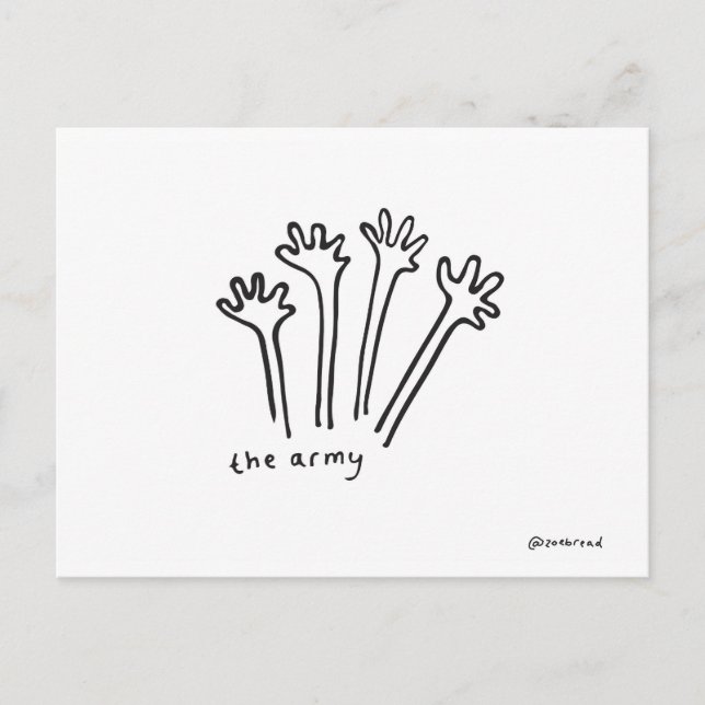 cartão postal do exército (Frente)