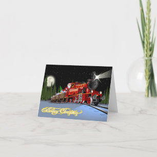 Cartão postal do Expresso Papai Noel dos desenhos 