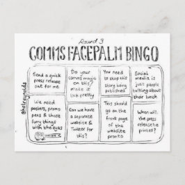 Cartão postal do Facepalm Bingo Round 3