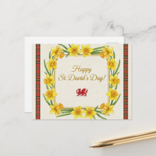 Cartão postal do feliz dia de São Davi