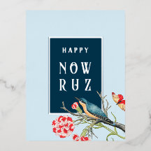 Cartão-postal do Feliz Nowruz Blue Songbird