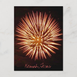 Cartão postal do Fireworks1c - personalizado