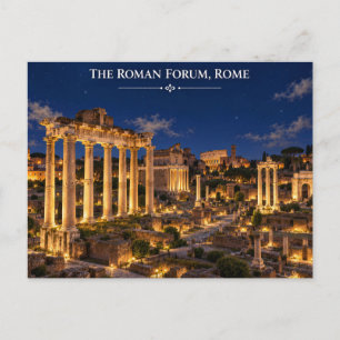 Cartão postal do Fórum Romano Roma Itália