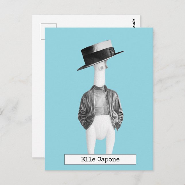 Cartão Postal do Frango de Borracha Legal (Frente/Verso)